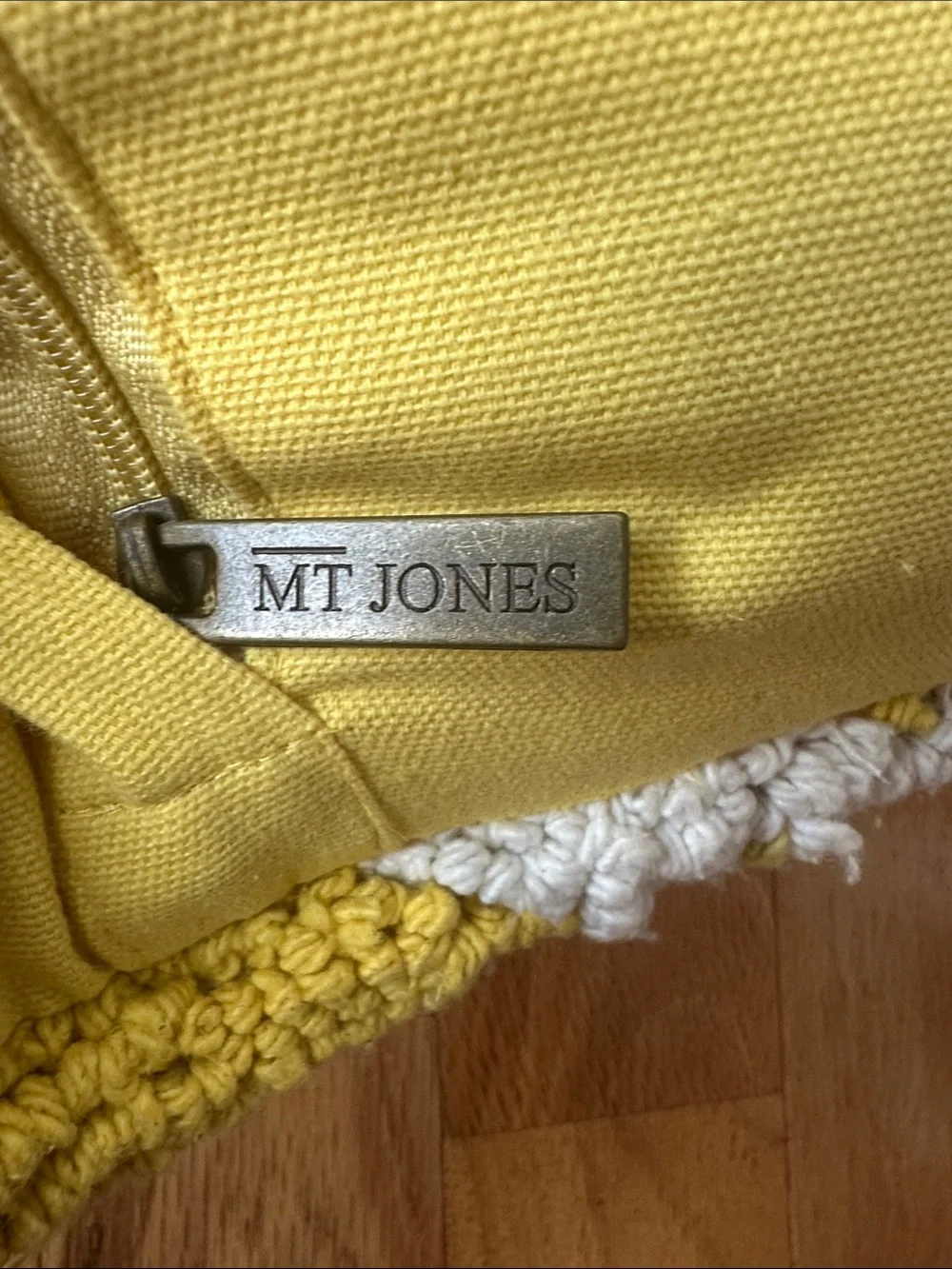 MT Jones Bee Hooked Accent Pillow 13 x 19